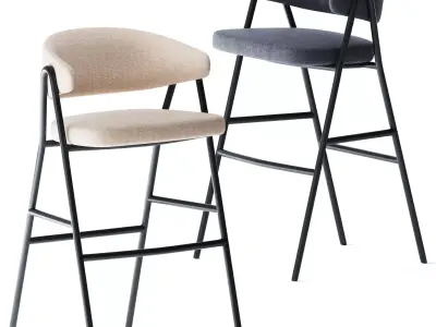 Bar stool Chia by Parla Design 3D model