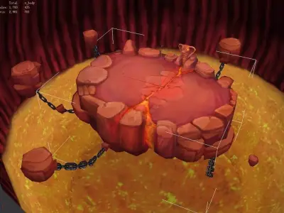 Low Mode - BOSS Battle Map 3D model