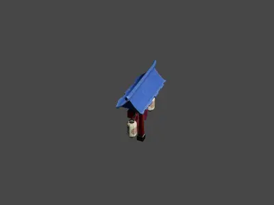 Japanese Lantern Version 2 3D model