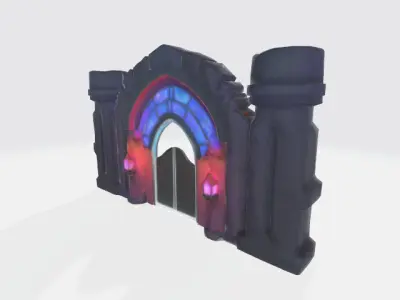 Mystical Portal Low-poly 3D model
