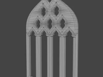 Medieval Window Design Free low-poly 3D model