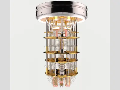 Quantum Computer 3D model