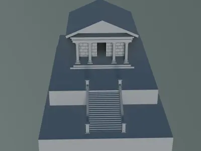 3D Model of the Temple of Athena 3D print model