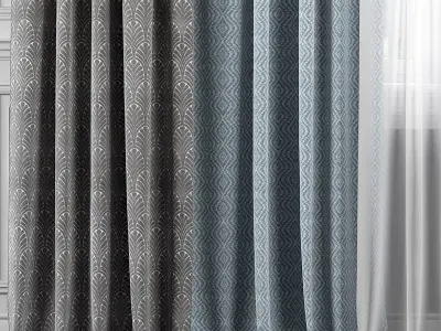 Curtain Set 314 3D model