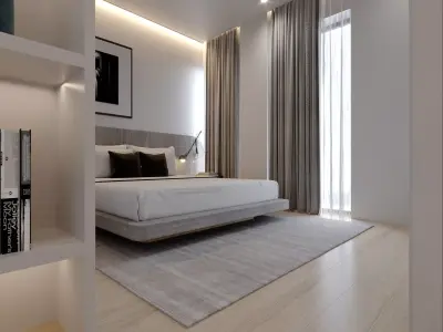 bedroom 3D model 24
