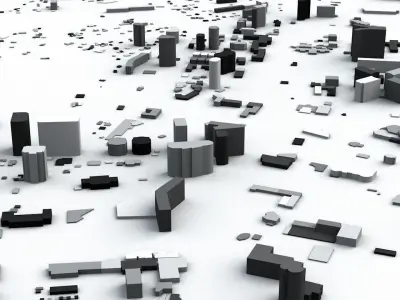 Sochi Streets and Buildings 3D model