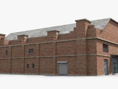Factory xx15 Low-poly 3D model