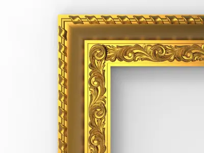 Carved Picture Frame 3D model