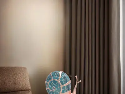 snail Table Lamp 3D print model