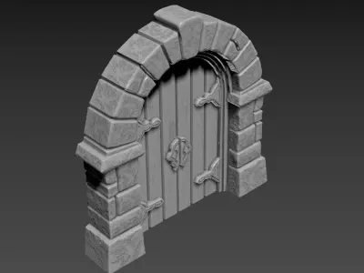 Door Stone Arch 3D print model
