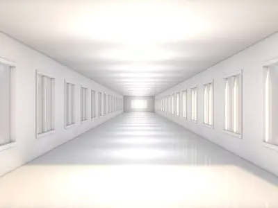 Sci Fi Corridor Low-poly 3D model