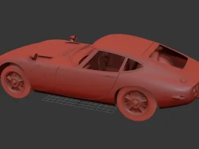 Toyota 2000GT MF10 1967 3D print model
