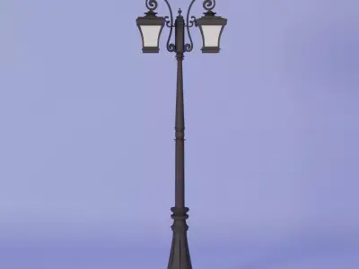 Street Lamp 3D model 17