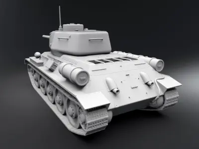 T34 Scale Model 3D print model