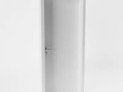 Simple Public Toilet Door - 4 variants 3D model