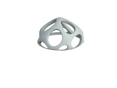 SciFi Cube Object No 52256 Low Poly Shape Low-poly 3D model