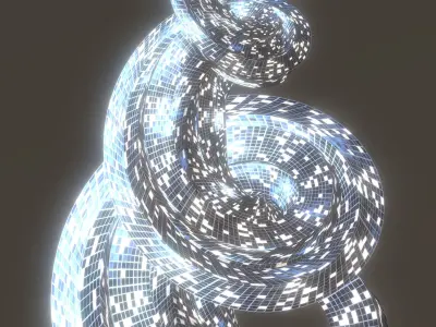 Sci Fi Tower 4 3D model