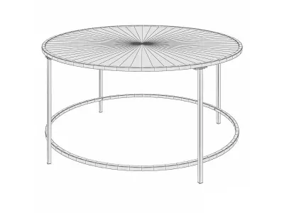 Ewalt 4 Legs Coffee Table 3D model