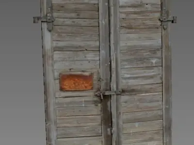 Door 2 wood 3D model
