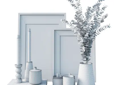 Decorative set interior 05 3D model