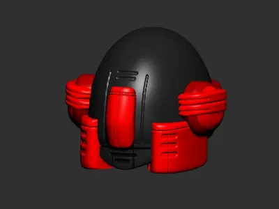 helmet high poly sculpt 3d printable ver 7 3D model 3D model 209