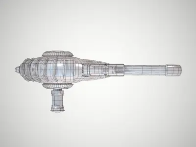 Futuristic Rifle 04 Low-poly 3D model
