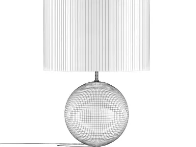 Desk Lamp with Black Shade 3D model