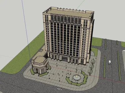 vacation spot-Resort-Fashion Leisure Hotel-0258 3D model