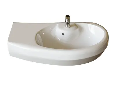 Roca Coral sink 56x48 cm built-in top 327898000 3D model