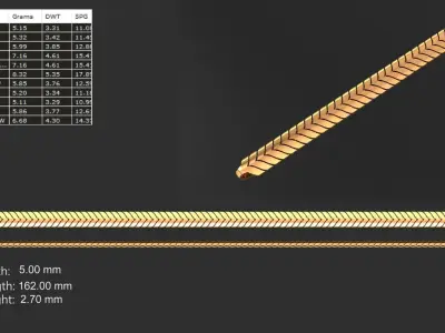 LIGHT WEIGHT LINK CHAIN BRACELT - 90 PIECES READY FOR PRINT 3D print model