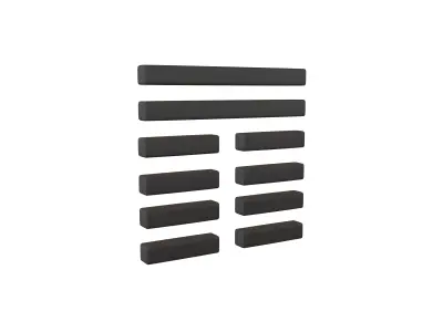 I Ching Hexagrams 20 guan v1 001 Low-poly 3D model