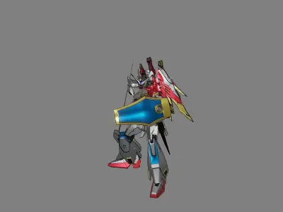 Attacker Gundam B 22 3D model