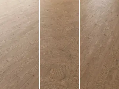 Parquet Oak Estate NEW Sanded set 7 3D model