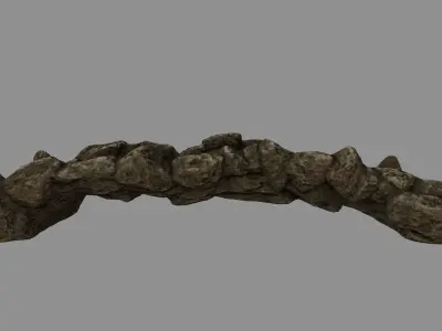 old bridge 07 Low-poly 3D model