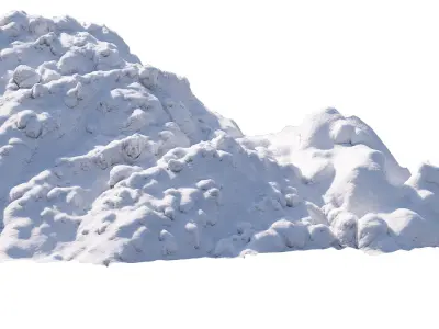 Snow wall Mountain  3D model
