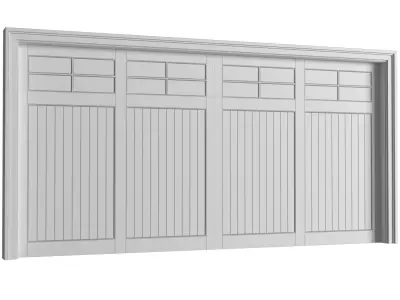 Automatic Classic Modern Garage Doors  3D model