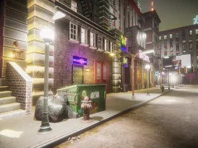 Night City Creator Low-poly 3D model