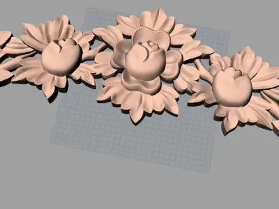CNC 3D relief design STL format file used for artcam aspire E706 3D model