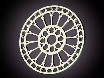 Medieval rose window Ostuni Cathedral  3D print model