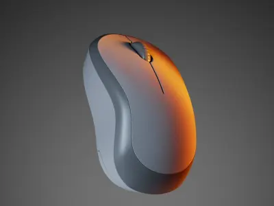 Computer Mouse 3D model with PBR Texture and UV 3D model
