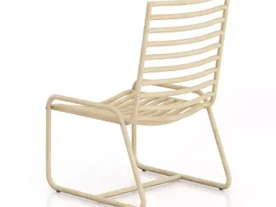 Wooden Chair 3D model 3