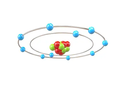 Neon Chemical Element v1 002 Low-poly 3D model