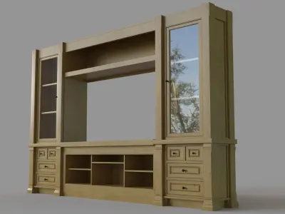 Entertainment Media Console 3D model
