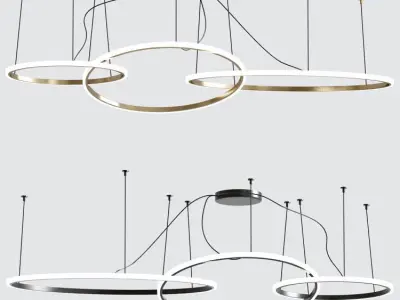 Olympic 3 Pendant Light 3D model