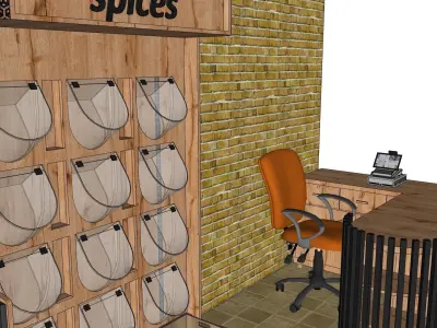 organic market 3D model