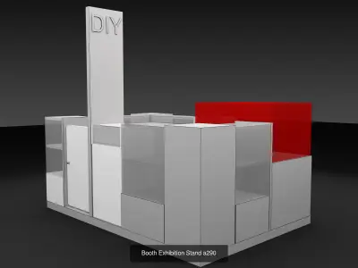 Booth Exhibition Stand G26 3D Model Pack