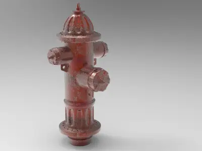 fire hydrant 3D model 12