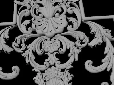 dekor ornate design 3D model 6