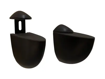 Alise Glass or Wood Bracket 3D model