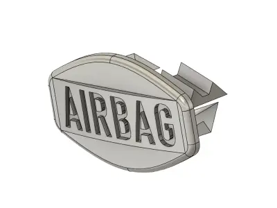 Airbag cover door trim for E46 coupe 3D print model